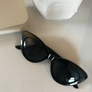 Zara black cat eye sunglasses. Worn once